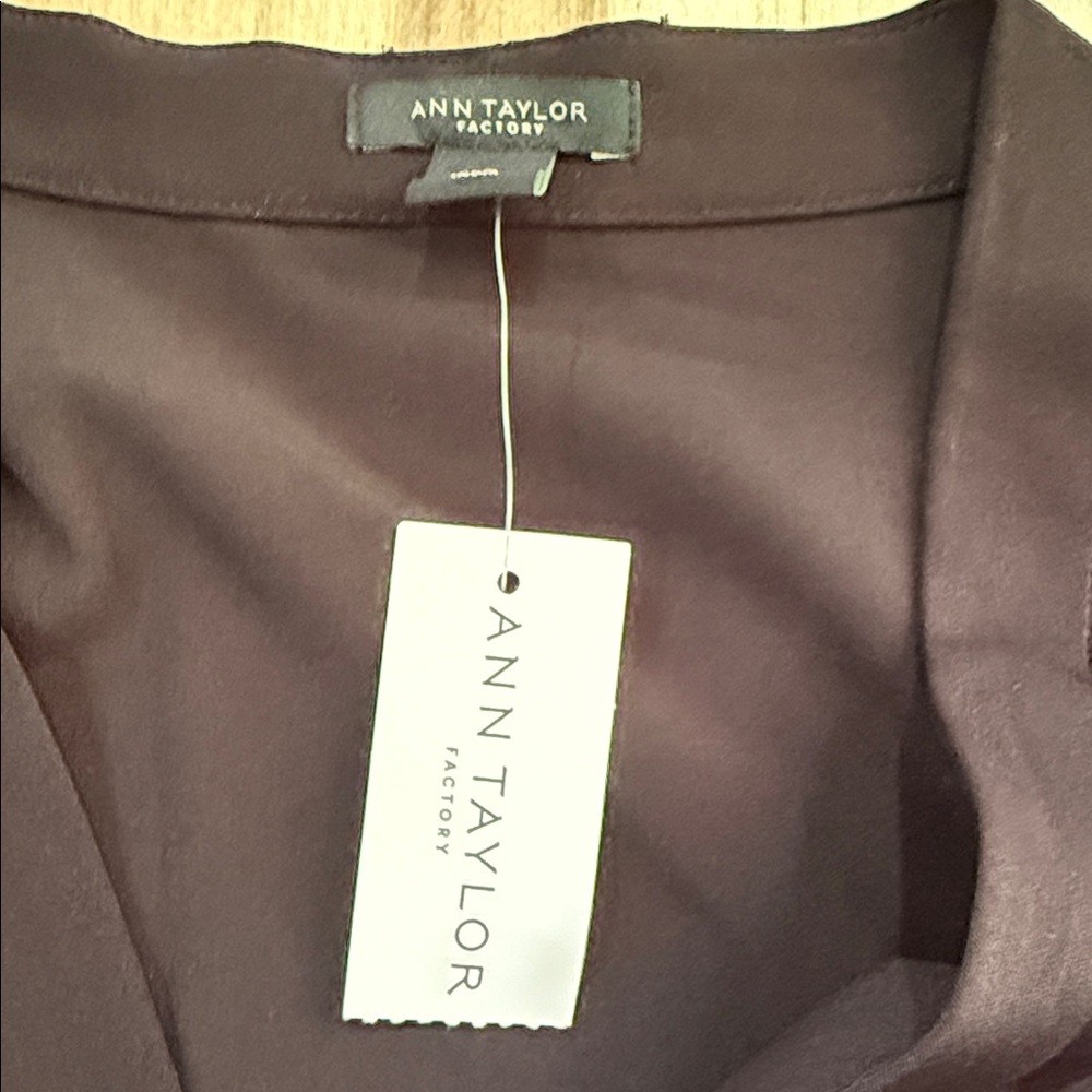 Ann Taylor Black Long Sleeve Blouse - Picture 2 of 6